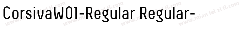 CorsivaW01-Regular Regular字体转换